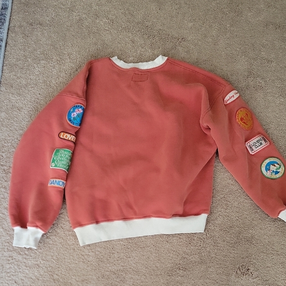 Dandy Worldwide  Women's Crewneck Sweater - Coral - Picture 10 of 12